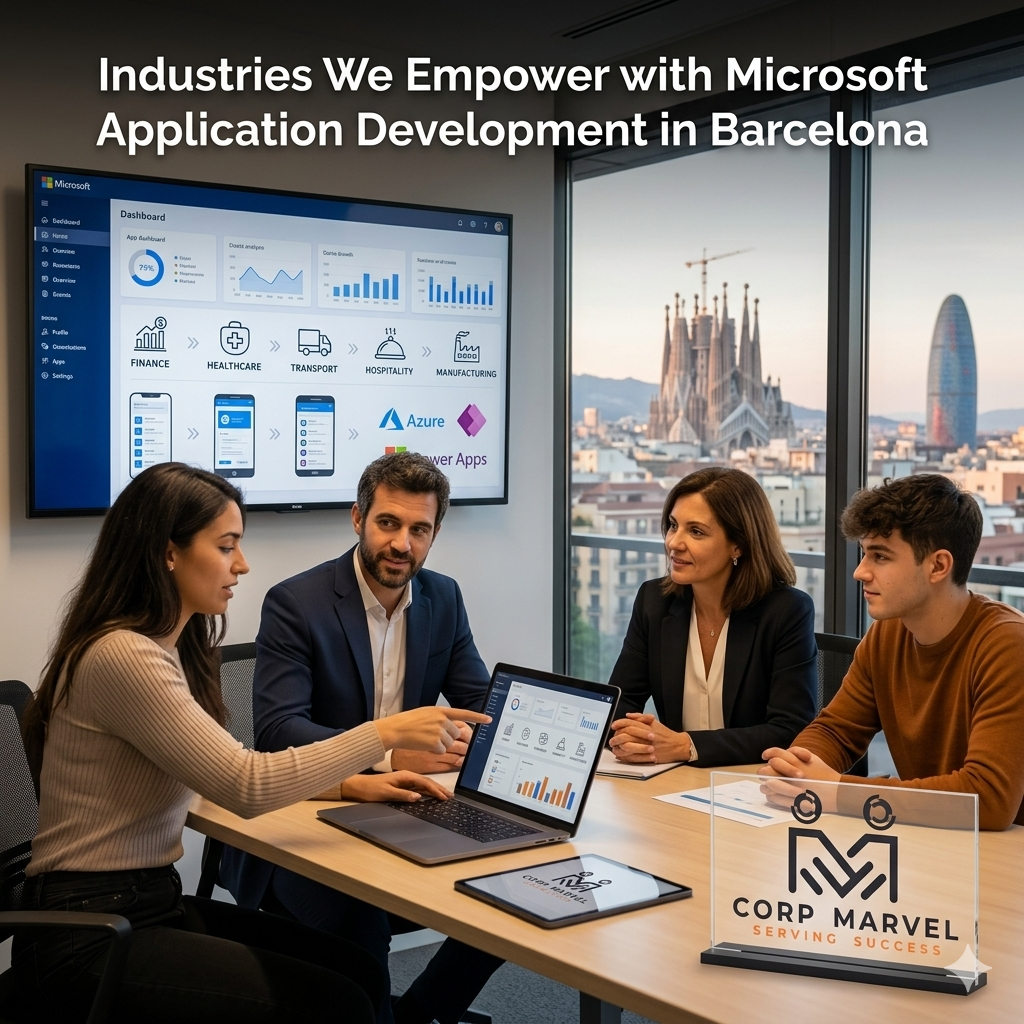 Industries We Empower with Microsoft Application Development in Barcelona